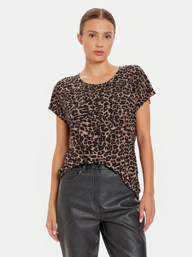 ONLY ONLY Футболка 15344399 Коричневий Regular Fit