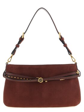 PINKO PINKO Torebka Bordeaux Cowhide Shoulder Niebieski jasny