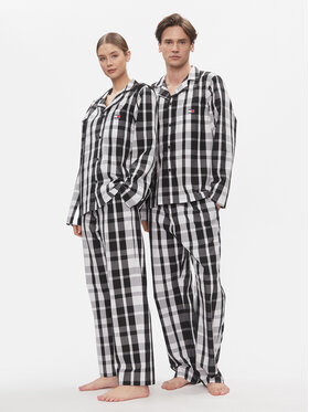 Tommy Jeans Tommy Jeans Pijama UU0UU00084 Negru Regular Fit