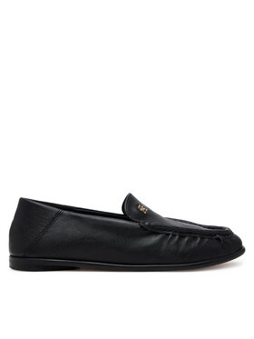 Tommy Hilfiger Tommy Hilfiger Мокасини Soft Leather Squared Toe Loafer FW0FW08412 Чорний