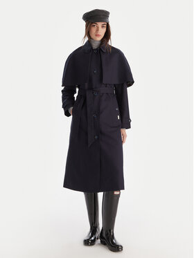 Hunter Hunter Тренч Keltie HARW0014251 Cиній Regular Fit
