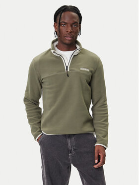 Napapijri Napapijri Fleecová mikina T-Dergana NP0A88UZ Zelená Regular Fit