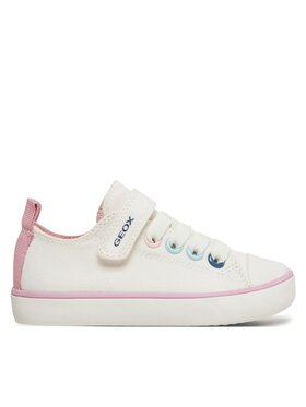 Geox Geox Tenisice J Gisli Girl J454NA 00010 C1000 M Bijela