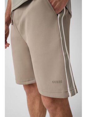 Guess Guess Spodnie materiałowe 183578 Zielony Regular Fit