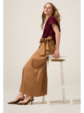 Oltre Oltre Spódnica maxi 1165R001524N002 Brązowy A-Line Fit