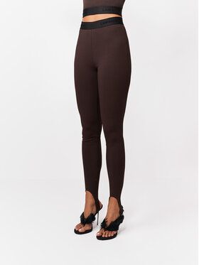 La Mania La Mania Legginsy LYORA Brązowy Basic Fit