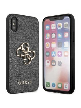 Guess Guess Etui na telefon Guess 4G Big Metal Logo Szary