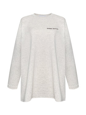 Magda Matyja Magda Matyja Bluzka JETLAG LONGSLEEVE GREY Szary Oversize