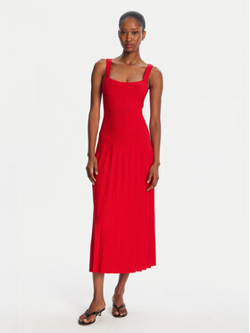 STAUD STAUD Džemper haljina Ellison R24S2213VN Crvena Regular Fit