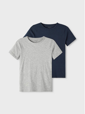NAME IT NAME IT Komplet 2 t-shirtów 13209164 Granatowy Slim Fit
