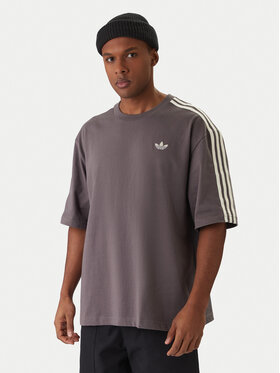 adidas adidas Majica adicolor 3-Stripes KE1591 Siva Oversize