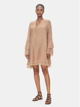 ViCOLO ViCOLO Vasarinė suknelė TD0753 Smėlio Regular Fit