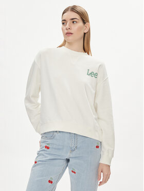 Lee Lee Bluza Essential 112350242 Écru Relaxed Fit