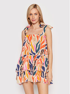 Waikane Vibe Waikane Vibe Sukienka letnia Flame Kolorowy Regular Fit
