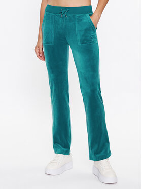 Juicy Couture Juicy Couture Долнище анцуг Del Ray JCAP180 Зелен Regular Fit