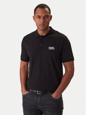 KARL LAGERFELD KARL LAGERFELD Polo 745780 561235 Czarny Regular Fit