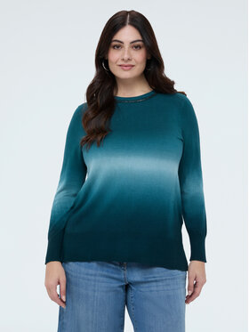 Fiorella Rubino Fiorella Rubino Sweter M087L008360N0V5 Turkusowy Regular Fit