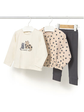 Mayoral Mayoral Completo felpa, maglia e leggings 2743 Beige Regular Fit