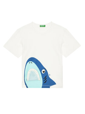United Colors Of Benetton United Colors Of Benetton T-Shirt 3I1XG10JL Εκρού Regular Fit