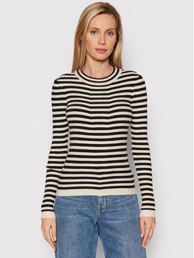 Pieces Pieces Svetr Crista 17115047 Béžová Slim Fit