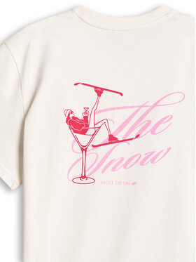 4F 4F T-Shirt WINTER CLUB Kremowy Loose Fit