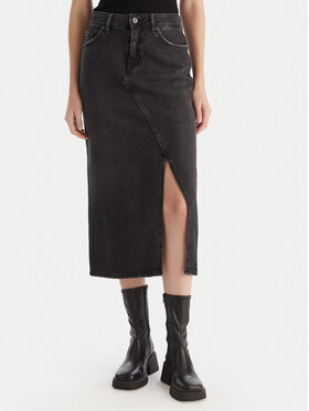 HUGO HUGO Fustă de blugi Goja_B 50546327 Negru Regular Fit