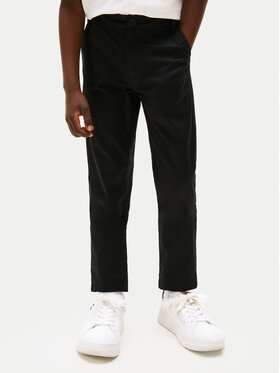 Tommy Hilfiger Tommy Hilfiger Chino hlače 1985 KB0KB09638 S Črna Slim Fit