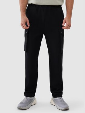 4F 4F Spodnie materiałowe 4FWSS25TTROM0990-20S Czarny Regular Fit