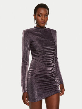 Simona Corsellini Simona Corsellini Kokteilinė suknelė A24CEAB049 Violetinė Slim Fit