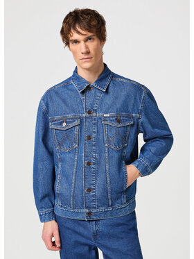 Wrangler Wrangler Kurtka jeansowa DENIM JACKET Niebieski Regular Fit