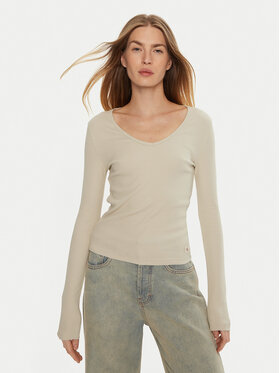 Calvin Klein Jeans Calvin Klein Jeans Bluse J20J224197 Beige Slim Fit