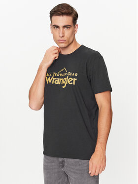 Wrangler Wrangler T-Shirt 112341249 Μαύρο Regular Fit