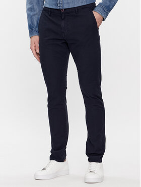 Guess Guess Штани з тканини M4RB29 WFYTA Cиній Slim Fit