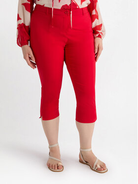 Fiorella Rubino Fiorella Rubino Spodnie materiałowe P143L102165N016 Czerwony Slim Fit