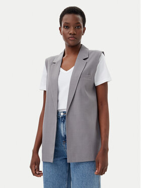 ONLY ONLY Gilet Marine 15338353 Grigio Straight Fit
