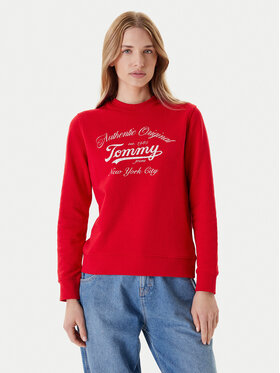 Tommy Jeans Tommy Jeans Μπλούζα Essential DW0DW20942 Κόκκινο Regular Fit