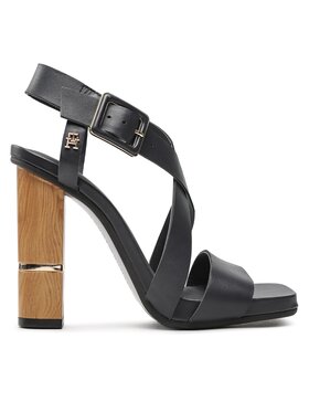 Tommy Hilfiger Tommy Hilfiger Sandály Hardware Block High Heel FW0FW07016 Tmavomodrá