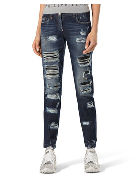 PHILIPP PLEIN PHILIPP PLEIN Džínsy 30785 Modrá Boyfriend Fit