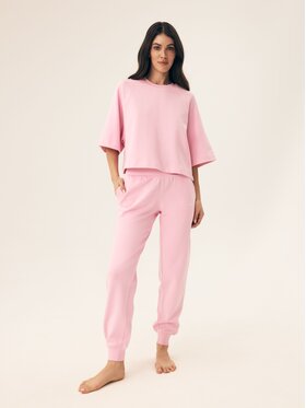 Esotiq Esotiq T-Shirt 43066 Różowy Regular Fit