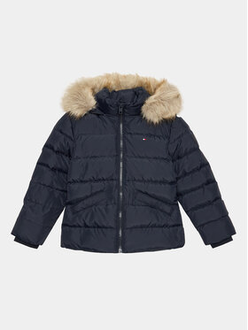 Tommy Hilfiger Tommy Hilfiger Vatovaná bunda KG0KG07399 M Tmavomodrá Regular Fit