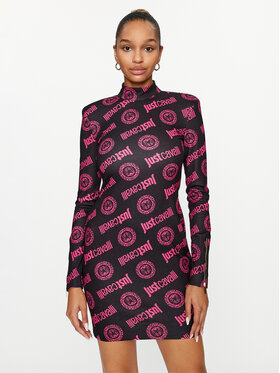 Just Cavalli Just Cavalli Коктейлна рокля 75PAO935 Розов Slim Fit
