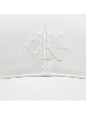 Calvin Klein Kapa S šiltom Mono Logo Embro K60K612317 Bela