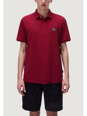 Napapijri Napapijri Polo EBEA 2 Bordeaux Casual Fit