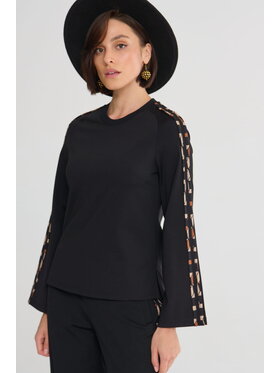 blue shadow blue shadow Bluza Loop BS Czarny Standard Fit