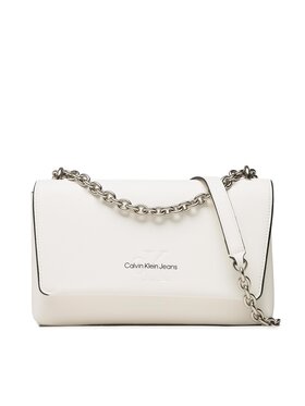 Calvin Klein Jeans Calvin Klein Jeans Torebka Sculpted Ew Flap Conv25 Chain K60K610562 Biały