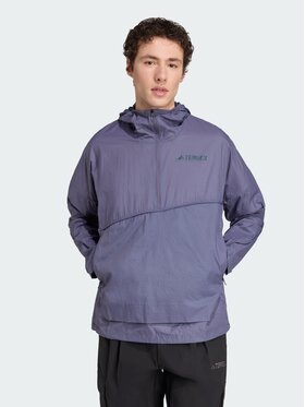 adidas adidas Kurtka anorak Terrex Xploric Fioletowy Loose Fit