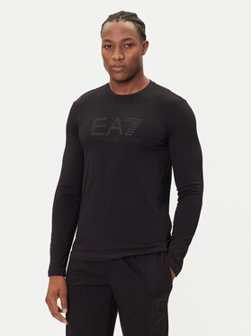 EA7 Emporio Armani EA7 Emporio Armani Longsleeve 7M000900 AF10373 UC001 Czarny Regular Fit