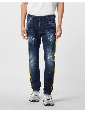 PHILIPP PLEIN PHILIPP PLEIN Jeansy 26867 Modrá Straight Leg