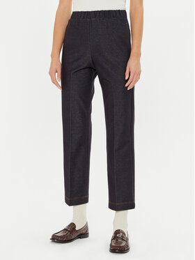 Max Mara Leisure Max Mara Leisure Hlače Quiete 2426786048600 Tamnoplava Regular Fit