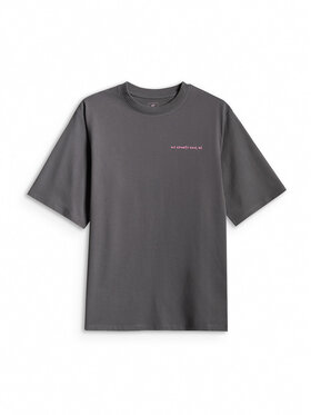 4F 4F T-Shirt ESSENTIAL 3 Szary ciemny Loose Fit